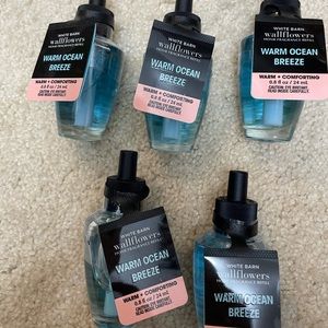 NEW NWT 5 Bath & Body Works Refills-Warm Ocean Breeze